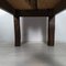 Brutalist Walnut Dining Table 24