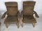 Bow Wood Armchairs from Baumann, 1970s, Set of 2 7