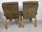 Bow Wood Armchairs from Baumann, 1970s, Set of 2 10
