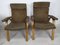 Bow Wood Armchairs from Baumann, 1970s, Set of 2 1
