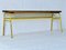 Industrial Yellow Metal Bench, 1960s 3