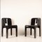 Universal Chairs 4869 Black by Joe Colombo for Kartell, 1960s, Set of 2, Image 3