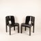Universal Chairs 4869 Black by Joe Colombo for Kartell, 1960s, Set of 2 2