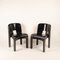 Universal Chairs 4869 Black by Joe Colombo for Kartell, 1960s, Set of 2, Image 2