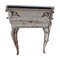 Antique Italian Side Table with Black Marble Top and Drawers on the Side, Image 4