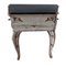 Antique Italian Side Table with Black Marble Top and Drawers on the Side, Image 5