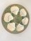 Platos para ostras de mayólica verde y blanca de Longchamp, siglo XIX. Juego de 2, Imagen 12