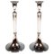 Antique Empire Silver Candleholders, 1821, Set of 2 1