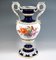 Large Meissen Handle Vase with Bouquet Paintings and Gold from Leuteritz 2