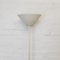 French Torchiere Floor Lamp in White Enamelled Metal attributed to SCE, 1970s 2