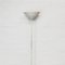 French Torchiere Floor Lamp in White Enamelled Metal attributed to SCE, 1970s 3