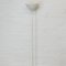 French Torchiere Floor Lamp in White Enamelled Metal attributed to SCE, 1970s 5