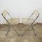 Italian Plia Folding Dining Chairs attributed to Giancarlo Piretti for Castelli, 1970s, Set of 4 10