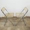 Italian Plia Folding Dining Chairs attributed to Giancarlo Piretti for Castelli, 1970s, Set of 4, Image 10