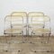 Italian Plia Folding Dining Chairs attributed to Giancarlo Piretti for Castelli, 1970s, Set of 4 1