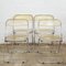 Italian Plia Folding Dining Chairs attributed to Giancarlo Piretti for Castelli, 1970s, Set of 4, Image 1
