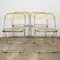 Italian Plia Folding Dining Chairs attributed to Giancarlo Piretti for Castelli, 1970s, Set of 4, Image 2
