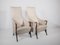 Highback Lounge Chairs and Footstool by Umberto Asnago, 1980, Set of 3, Image 10