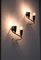 Italian Brass and Black Lacquered Wall Sconces, 1950s, Set of 2, Image 3