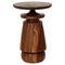 Lathe Turned Walnut or White Oak Sculptural Side Table by Michael Rozell 1