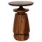Lathe Turned Walnut or White Oak Sculptural Side Table by Michael Rozell, Image 1