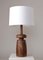 Lathe Turned Walnut Table Lamp by Michael Rozell, Image 4