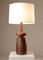 Lathe Turned Walnut Table Lamp by Michael Rozell, Image 2