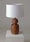 Lathe Turned Walnut Table Lamp by Michael Rozell, Image 2