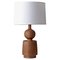 Lathe Turned Walnut Table Lamp by Michael Rozell, Image 1