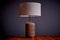 Lámpara de mesa de cerámica con base de nogal de Brent Bennett, Imagen 4
