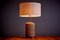 Lámpara de mesa de cerámica con base de nogal de Brent Bennett, Imagen 3