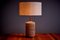 Ceramic Table Lamp with Walnut Base by Brent Bennett, Image 2
