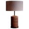 Ceramic Table Lamp with Walnut Base by Brent Bennett, Image 1