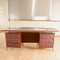 Burgundy Desk from Umberto Mascagni, 1950s 1