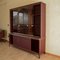 Bouble-Bodied Sideboard Upholstered in Burgundy Leatherette Burgundy, 1950s 18