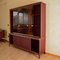 Bouble-Bodied Sideboard Upholstered in Burgundy Leatherette Burgundy, 1950s, Image 2