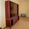 Credenza Bouble imbottita in similpelle bordeaux, anni '50, Immagine 1