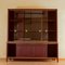 Bouble-Bodied Sideboard Upholstered in Burgundy Leatherette Burgundy, 1950s, Image 10