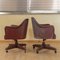 Armchairs in Burgundy Leatherette Burgundy from Umberto Mascagni, 1950s, Set of 2, Image 5