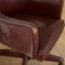 Armchairs in Burgundy Leatherette Burgundy from Umberto Mascagni, 1950s, Set of 2 7