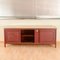Sideboard Upholstered in Burgundy Vilpelle from Umberto Mascagni, Italy, 1900s 14