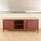 Sideboard Upholstered in Burgundy Vilpelle from Umberto Mascagni, Italy, 1900s 5