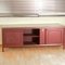 Sideboard Upholstered in Burgundy Vilpelle from Umberto Mascagni, Italy, 1900s 18