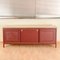 Sideboard Upholstered in Burgundy Vilpelle from Umberto Mascagni, Italy, 1900s 13