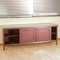 Sideboard Upholstered in Burgundy Vilpelle from Umberto Mascagni, Italy, 1900s 6