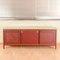 Sideboard Upholstered in Burgundy Vilpelle from Umberto Mascagni, Italy, 1900s 15