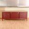 Sideboard Upholstered in Burgundy Vilpelle from Umberto Mascagni, Italy, 1900s 9