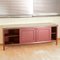Sideboard Upholstered in Burgundy Vilpelle from Umberto Mascagni, Italy, 1900s 20