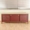Sideboard Upholstered in Burgundy Vilpelle from Umberto Mascagni, Italy, 1900s 8