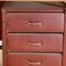 Burgundy L-Shaped Writing Desk from Umberto Mascagni, 1950s 5